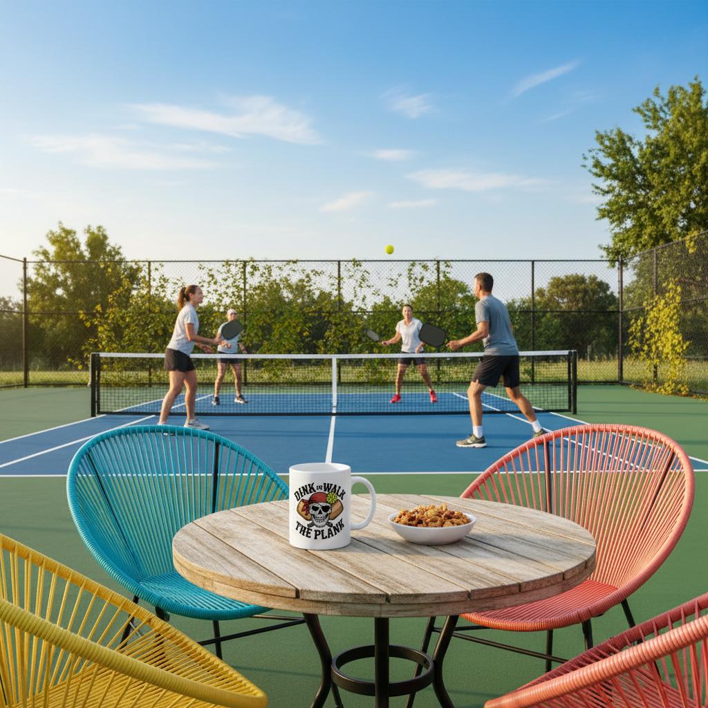 "Dink or Walk The Plank" High Quality Graphic Mug for Pickleball Enthusiasts