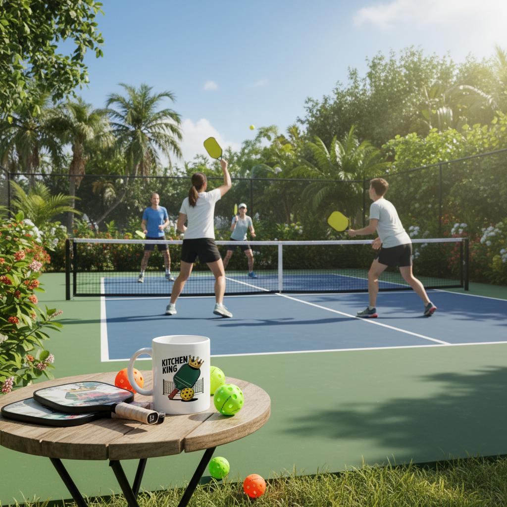 "Kitchen King" High Quality Graphic Mug for Pickleball Enthusiasts