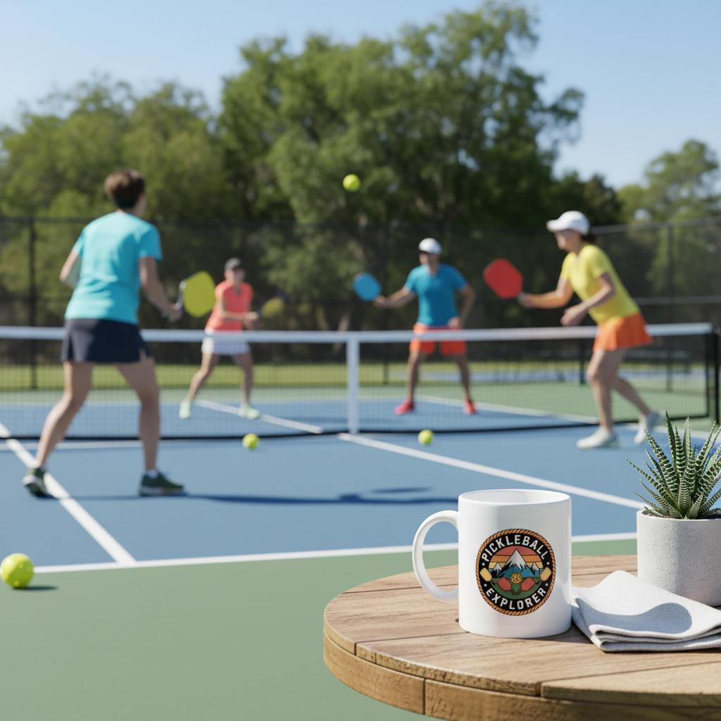 "Pickleball Explorer" High Quality Graphic Mug for Pickleball Enthusiasts